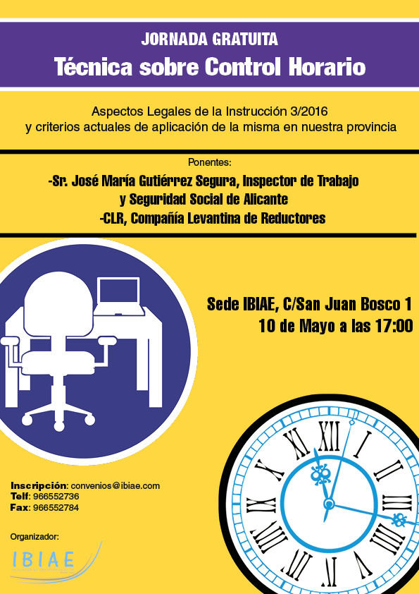 JORNADA TÉCNICA SOBRE EL CONTROL HORARIO